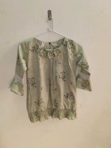 Green Flower Top