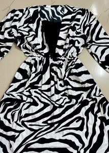 Zebra Print Dress &amp; Bag Set