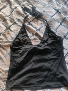 y2k Black Halter Tank Top💟