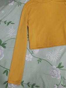 Mustard Yellow Crop Top