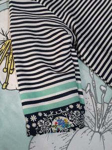 Green And White Top