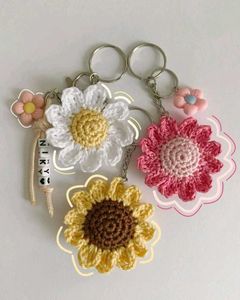 Crochet Flower Keychains🩷