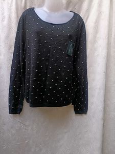 MNG Rhinestone Detail Finr Sweater 🖤