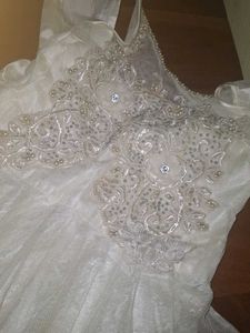 Elegant White full frock 🤍