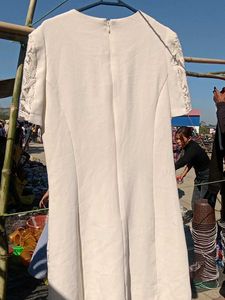 Elegant White Lace Dress