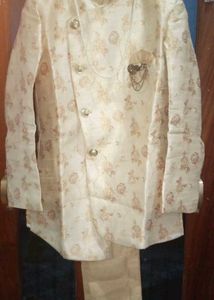 Floral Print Angrakha Style Sherwani