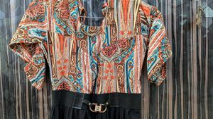 Paisley Print Midi Dress