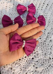 Combo Of 4 Pearl Bows