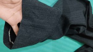 Pinstripe Straight-Leg Trousers