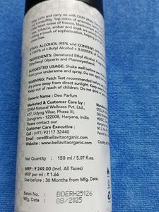 Bellavita Oud White Deo Parfum