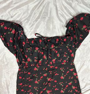Floral Puff Sleeve Dress