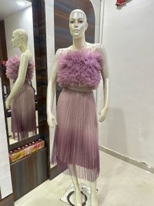 Elegant Purple Ombre skirt and top