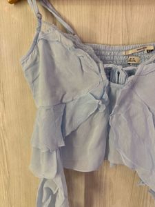 Cute Classy Ruffle Top New Without Tags