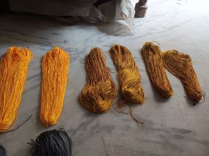 Set of 2 Colorful Silk Macrame Craft Bundle