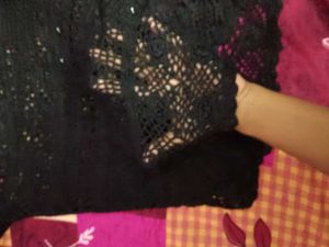 Crochet Black Top