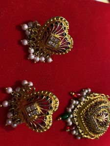 Beautiful Heart Shape Earrings With Pendant