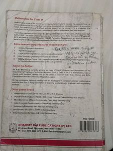 R. D. Sharma Mathematics Book Class 9