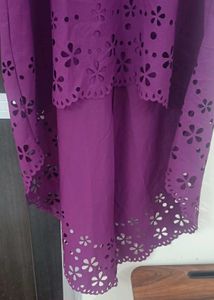 Elegant Purple Dress upan down