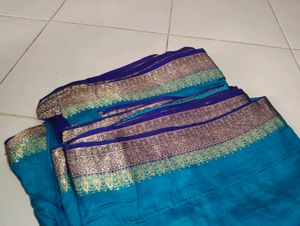 Traditional Saree 💙 Blue Colour 😍