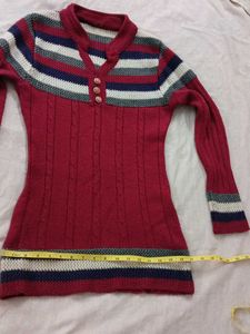 Striped Knit Sweater ( warm Top)