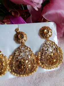 🆕 Golden Big Jewellery Set
