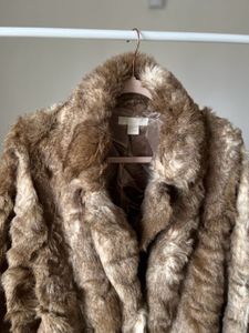 H&amp;M Fluffy Loose Fit Fur Coat
