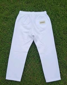 White Casual Pants