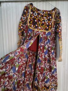 Ikkat Print Kurta Palazzo Set