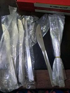 Stainless Steel Fork And  Knife Set 6 -6