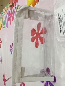 Aesthetic Korean White Transparent College Pouch