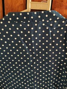 Polka Dot Blouse with Lace Detail