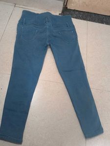 Blue High-Waisted Skinny Jeans