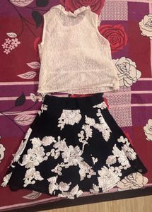 Cute Top &amp; Skirt Set
