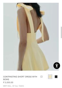 ZARA short Dress With Bows
