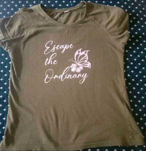 Olive Green Graphic Tee