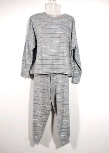 Day Dreams Duvet Days Grey Printed Co-ord (Womens)