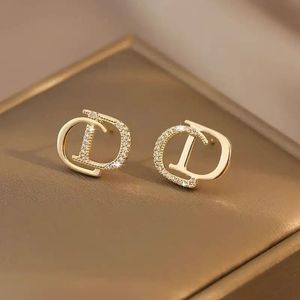 Designer 'D' Earrings