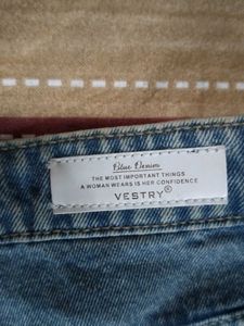 Distressed Wide-Leg Jeans