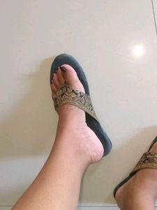 Lazera Embroidered Flip Flops