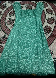 Green Floral Midi Sundress