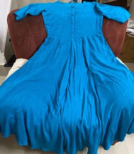 Teal Blue Midi Dress