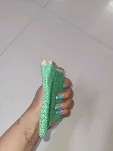 Jute Hand Made Zipper Wallet