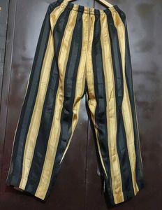 Black &amp; Golden Print Plazo Suit &amp; Dupatta 42 Bust