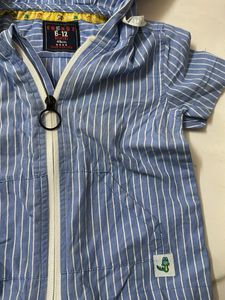 Kids Zipper And Shorts Set (6-12 Months)