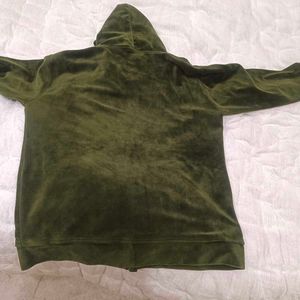 Green Velvet Tracksuit Set