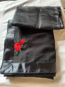 New Black Georgette Saree