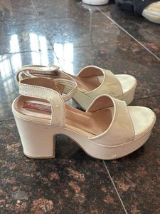 White Platform Heels