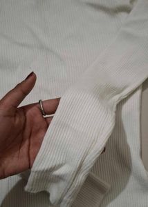 Ribbed Knit Turtleneck Top