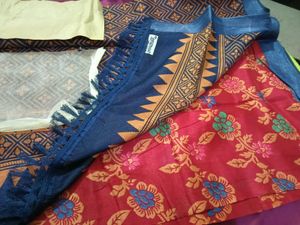 Siddharth - Red Floral Saree