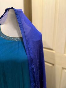 Blue Kurta Set &amp; Dupatta